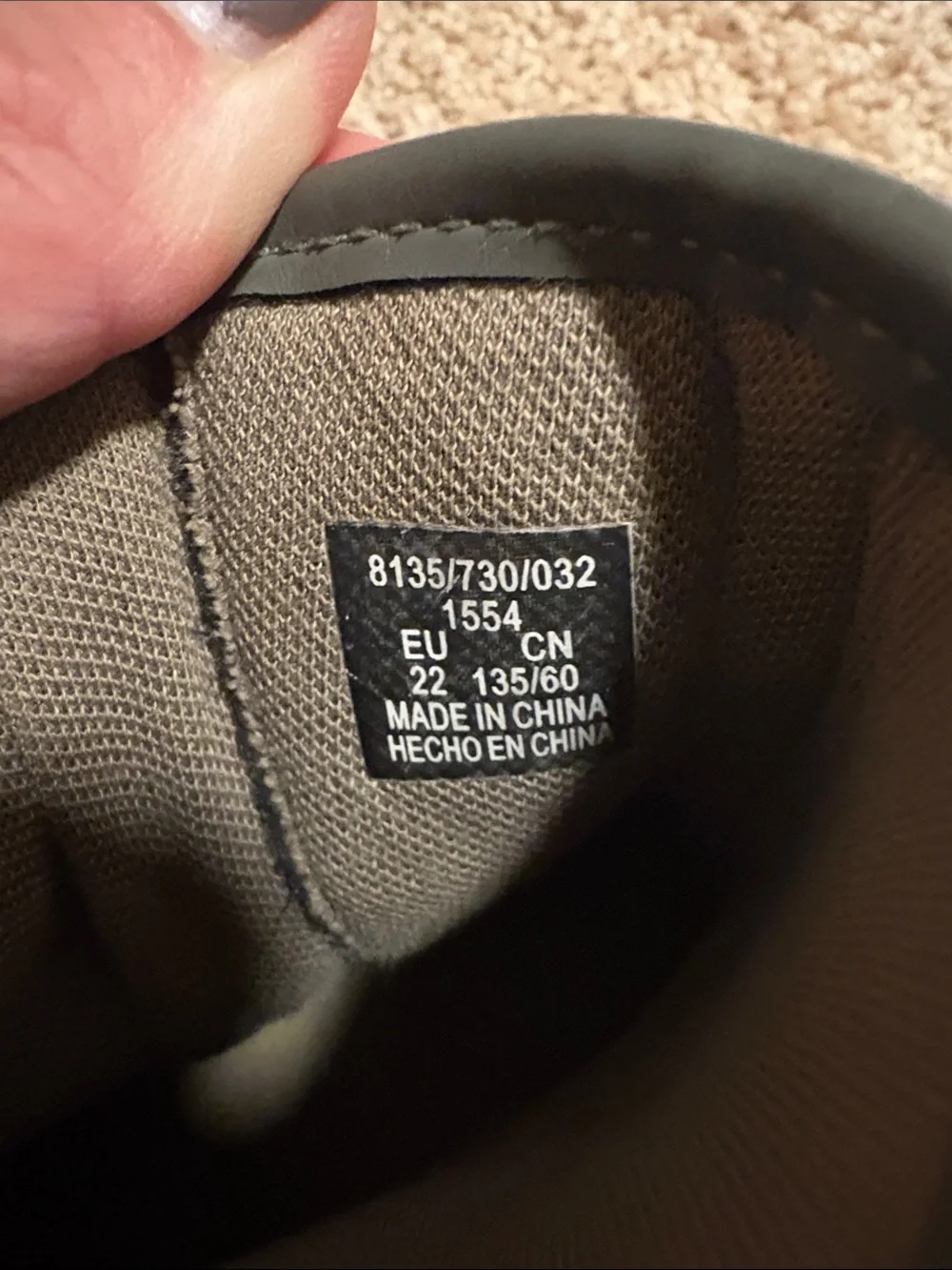 Zara toddler Olive Green Zip-Up Rain Boots